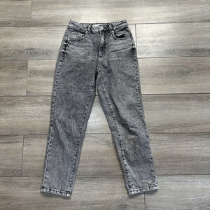 Dynamite Claudia Mom Jeans Size 24 Gray Denim